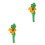 2 Unidades Para Halloween Robot Verde 4