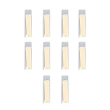 10 stuks rietjes voor tenor- en sopraansaxofoon, sterkte 2.5, stabiel geluid en uitstekende respons.