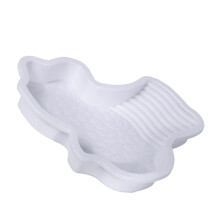Two Habitat Turtles Bathing Plate Featuring Gentle Slope-White