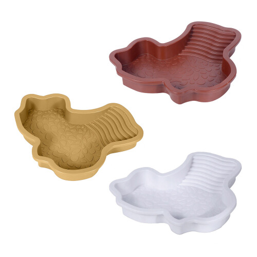 Two Habitat Turtles Bathing Plate Featuring Gentle Slope-White 1