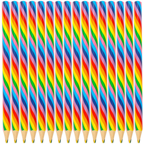 16 Unidades Lápices Multicolor Para Escolar 1