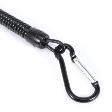 5 st. infällbara fiskelinor svarta, 22,3 cm, nylon och aluminium