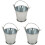 3Stk Mini Eiskübel Mini Garteneimer Modell Mini Fass 4