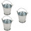 3Stk Mini Eiskübel Mini Garteneimer Modell Mini Fass 9