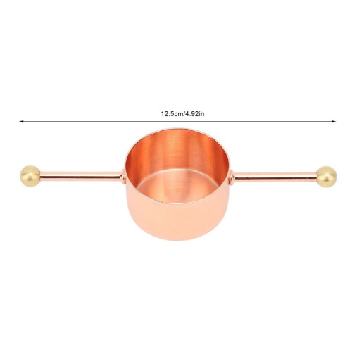30ml Stainless Steel Bartender Jigger Cup, Copper Plated, Precise Measurement 1