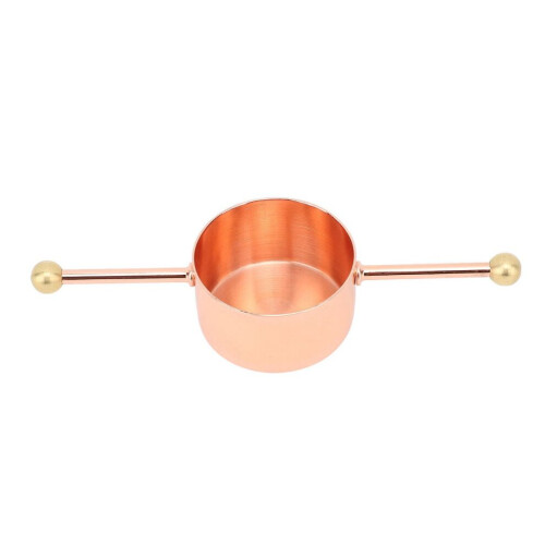 30ml Stainless Steel Bartender Jigger Cup, Copper Plated, Precise Measurement 2