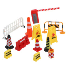 1Set Mini Traffic Fence Plastic Roadblocks Toy Assorted Color for Play