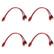 RCA Y-splitter 20 cm: 1 hona till 2 hane för analoga stereokomponenter