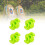 Green 4Pcs Bow String Silencers Shock Dampeners for Recurve & Compound Bows 1