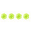Green 4Pcs Bow String Silencers Shock Dampeners for Recurve & Compound Bows 4