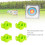 Green 4Pcs Bow String Silencers Shock Dampeners for Recurve & Compound Bows 3