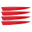 20 flèches à empennage rouge - Vol stable de 10 cm 1