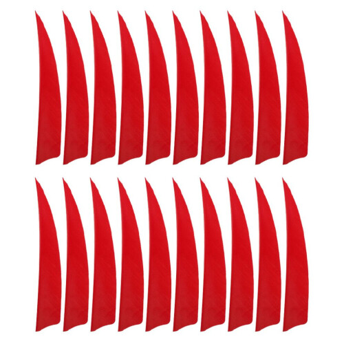 20 flèches à empennage rouge - Vol stable de 10 cm 2