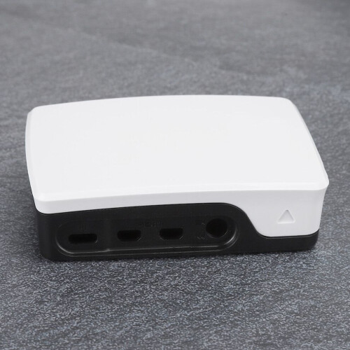 ABS Black White Enclosure for Raspberry Pi 4B, Protective Shell
