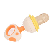 Silicone Baby Fruit Feeder & Teether, 5x13cm, PP & Silicone, Mushroom Design