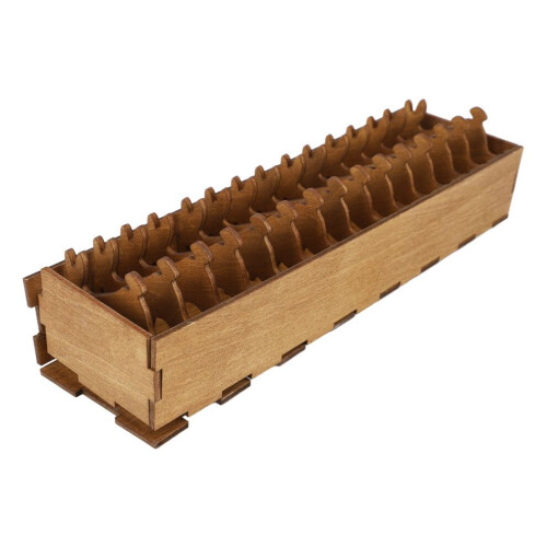 Decorative Rabbit Shaped Wooden Thread Organizer Set of 15 Spools