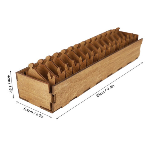 Decorative Rabbit Shaped Wooden Thread Organizer Set of 15 Spools 1