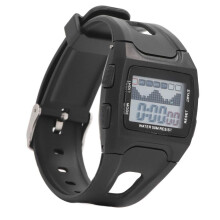Reloj deportivo digital resistente al agua hasta 50 m con luz LED nocturna, calendario, alarma y correa