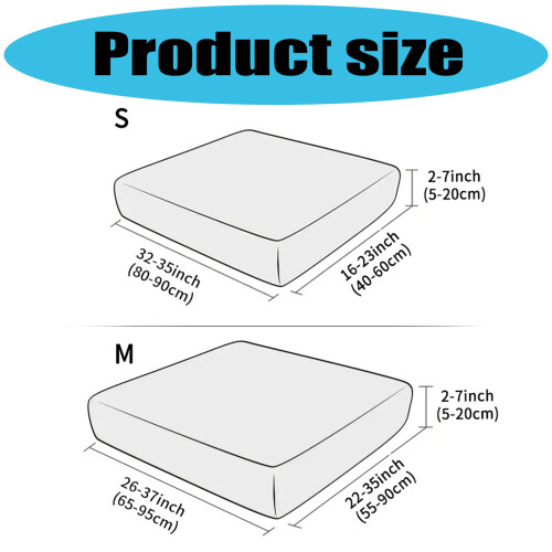Breathable Sofa Seat Cover With Stretchable Materials-S Beige 2