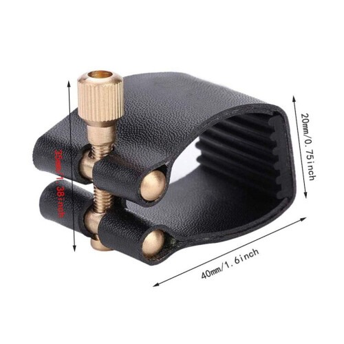Ligature en cuir pour bec de saxophone alto type C 1