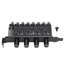 PC-ventilatorsnelheidsregelaar 12V 8-kanaals SATA-voeding