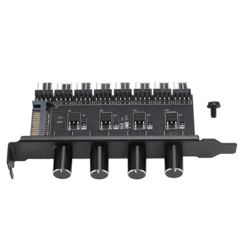PC-kylfläkthastighetskontroller 12V 8-kanals SATA-nätaggregat