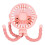 Versatile Roseate Clip-On Stroller Fan: Lightweight Quiet USB Powered 3