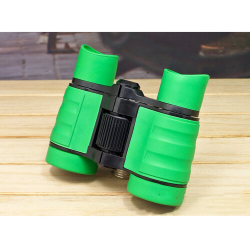 4X Prismáticos Ajustables Para Niños Con , Verde 2
