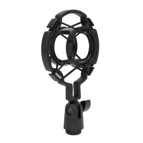 Support anti-vibrations universel noir pour microphone de 42 à 46 mm
