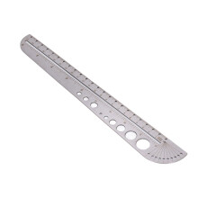 Special-Shaped Stainless Steel Ruler with Scale for Precise Sewing & Crafts