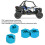 Hellblauer Aluminium-Radadapter mit 4 Pins für 1/10 RC-Autos 4