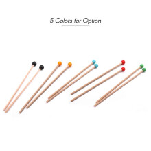 1 par de baquetas profesionales para xilófono y marimba, piezas de percusión, longitud 365 mm