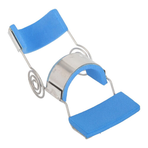 Finger Extension Splint Training Device Adjustable Coil Spring Fixer Blue L 1
