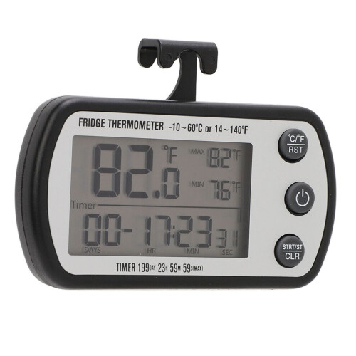 IPX4 Waterproof Fridge Thermometer with Large Easy-to-Read LCD Display 2
