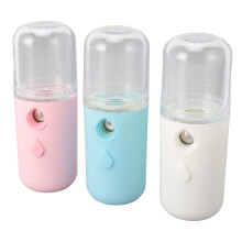 3er-Pack tragbare Nano-Gesichtszerstäuber, 30 ml, USB-wiederaufladbar, in Weiß, Blau und Rosa