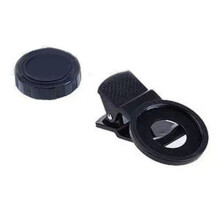 Objectif pour appareil photo de téléphone portable en verre optique noir 0,45X pour grand angle et macro