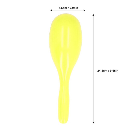 2 st ovala plastmaracas, gula, ABS och sandmaterial 1
