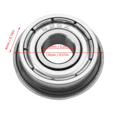 10 Stück F695ZZ doppelt abgedichtete Miniaturkugellager 5x13x4mm