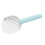 Cat Litter Scoop with Smoothing Handle, White & Blue, ABS Plastic 1