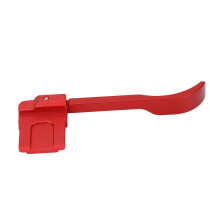 Ergonomische aluminium duimsteun voor de A6700 camera in rood, 90 draaibaar.