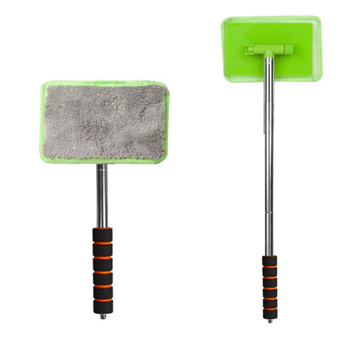 Microfiber Car Window Cleaner with Aluminum Handle - Retractable Design 2