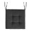 Extra Thick Polyester Seat Cushions 45cm x45cm NonSlip-Black 1