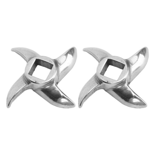 2er-Pack Edelstahl-Fleischwolfmesser als Ersatz für Fleischwölfe, 3,4 mm Größe 2