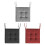 Extra Thick Polyester Seat Cushions 45cm x45cm NonSlip-Black 2