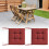 Extra Thick Polyester Seat Cushions 45cm x45cm NonSlip-Black 6