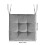 Extra Thick Polyester Seat Cushions 45cm x45cm NonSlip-Black 4