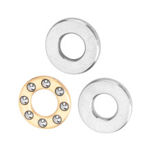 10 Stück Miniatur-Hochpräzisions-Axialkugellager-Set aus Flachstahl (F4-9M 4x9x4mm)
