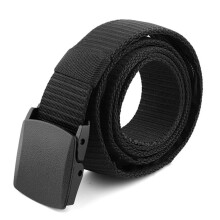 Reise-Geldgürtel 1,25 m, schwarzes Nylon, Diebstahlsichere Geldbörse