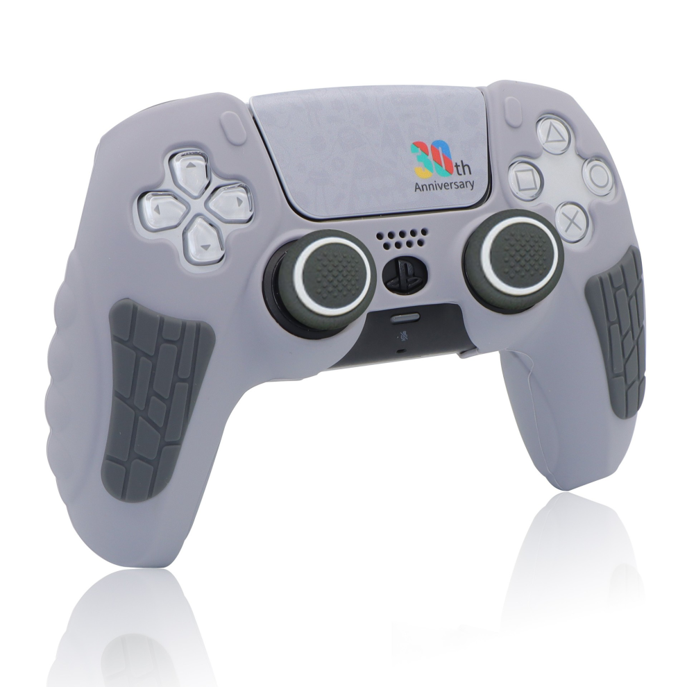 Silicone Case And Joystick Caps For Ps5 Dualsense Controller - Gray 6925861120947