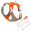 Comfortable Dog Harness Leads Set Fast Release-S orange color 1